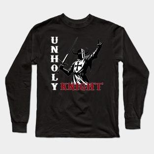 Gothic Unholy Templar Knight Long Sleeve T-Shirt